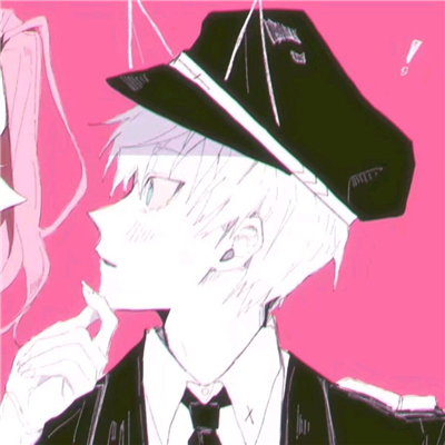 简洁二次元情侣微信头像