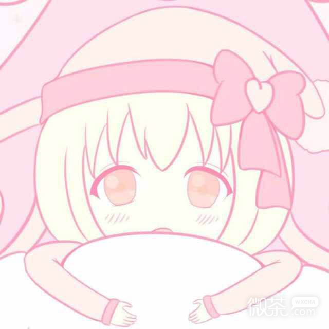 微信唯美粉嫩好看二次元女生头像
