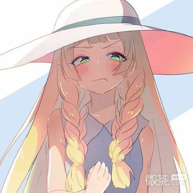 微信唯美粉嫩好看二次元女生头像