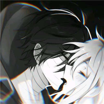 简洁二次元情侣微信头像