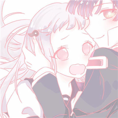 简洁二次元情侣微信头像