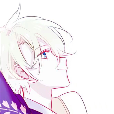 简洁二次元情侣微信头像