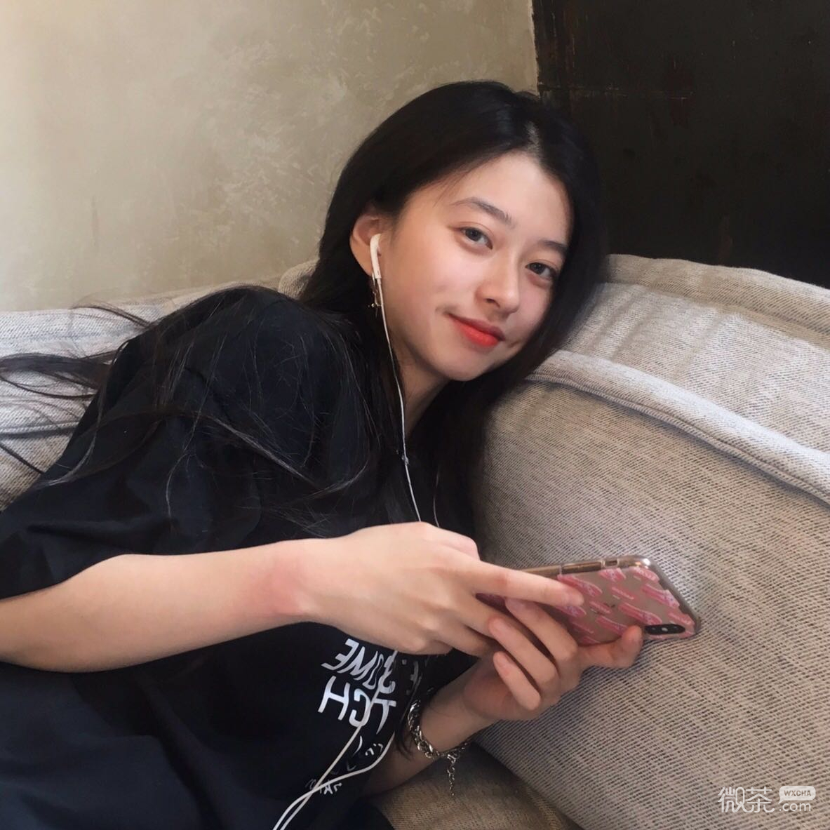 微信纯洁森系女头