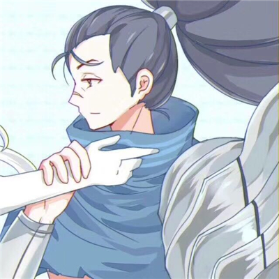 简洁二次元情侣微信头像