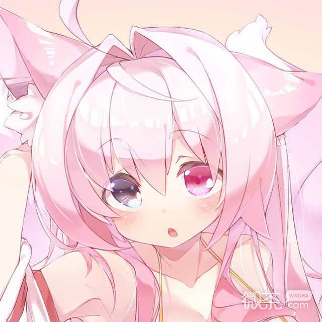 微信唯美粉嫩好看二次元女生头像