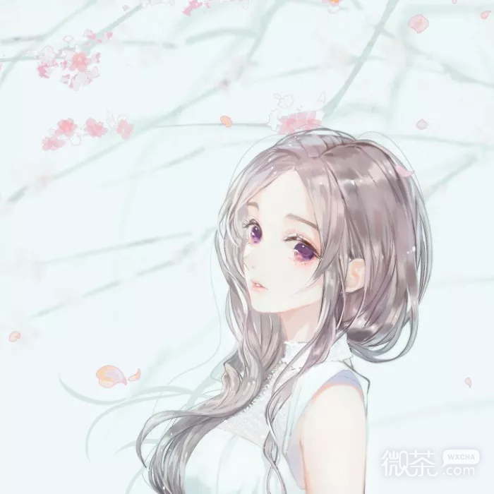 微信唯美粉嫩好看二次元女生头像