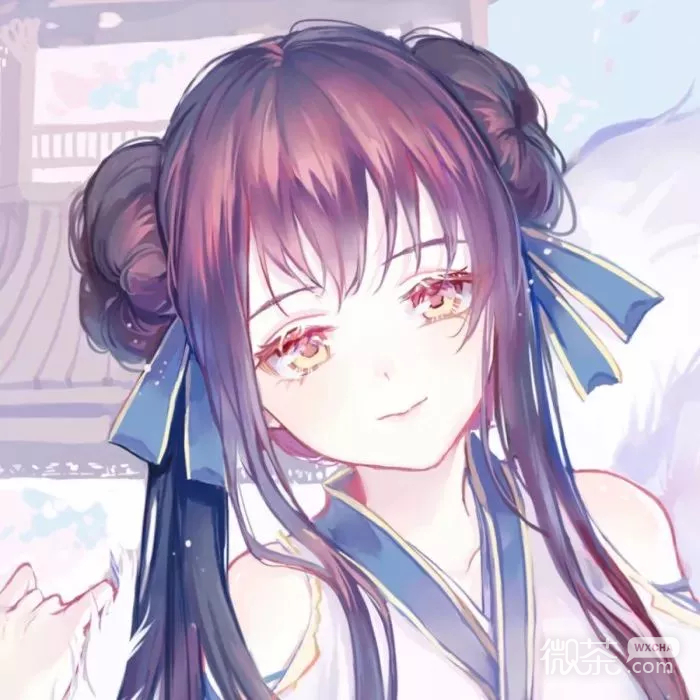 微信唯美粉嫩好看二次元女生头像