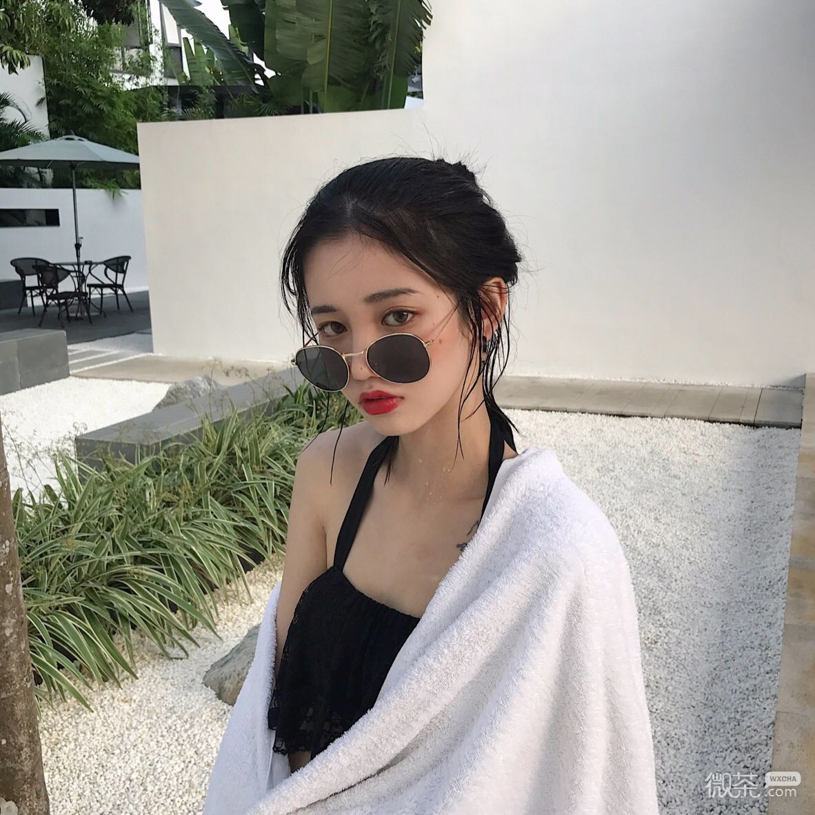 微信纯洁森系女头