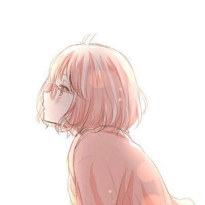 简洁二次元情侣微信头像