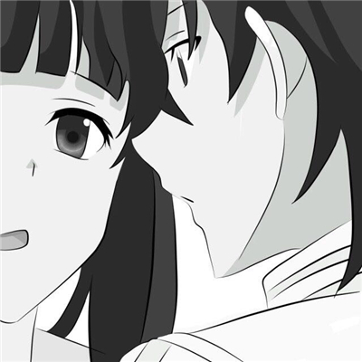 简洁二次元情侣微信头像