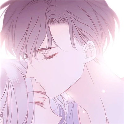 简洁二次元情侣微信头像