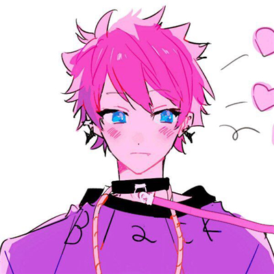 简洁二次元情侣微信头像