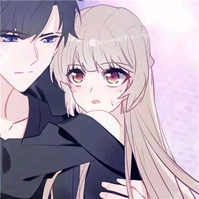 简洁二次元情侣微信头像