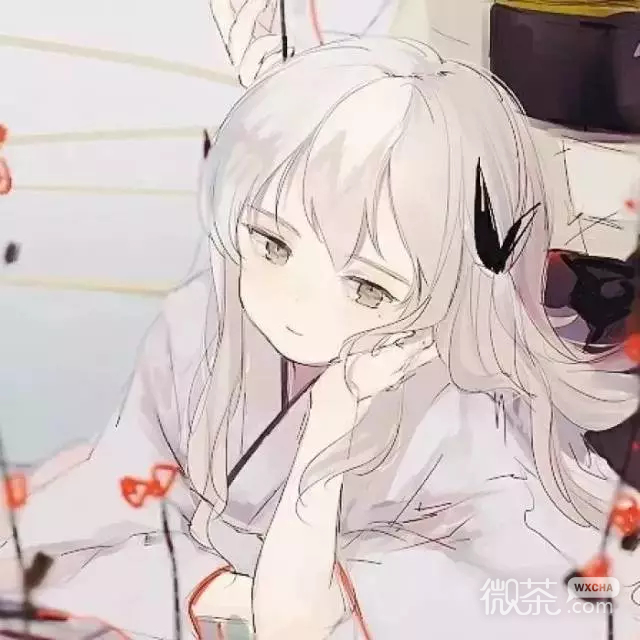 微信唯美粉嫩好看二次元女生头像