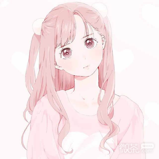 微信唯美粉嫩好看二次元女生头像