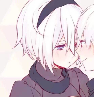 简洁二次元情侣微信头像