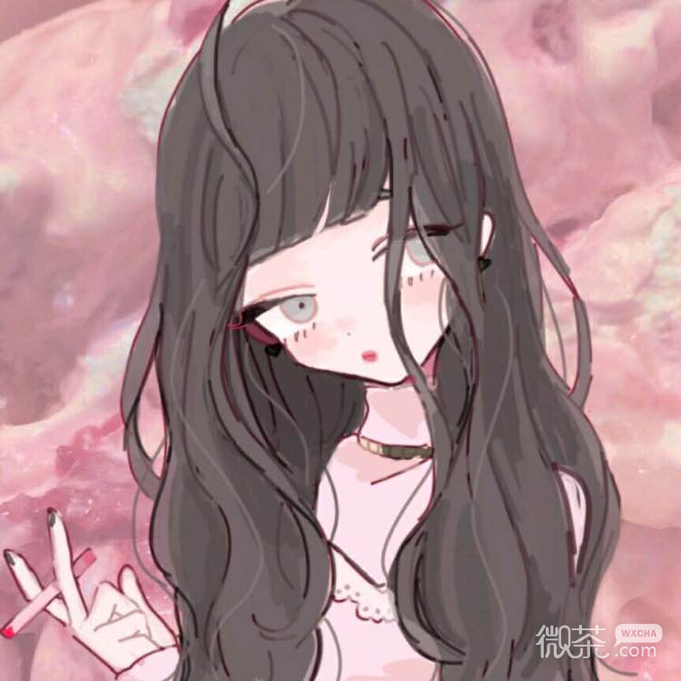 微信唯美粉嫩好看二次元女生头像