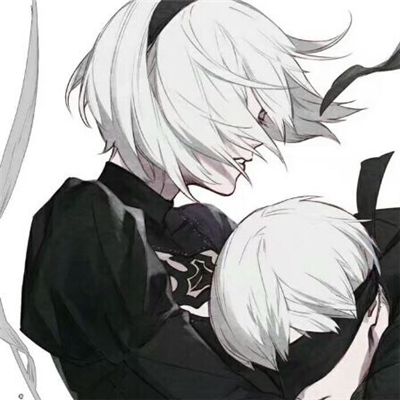 简洁二次元情侣微信头像