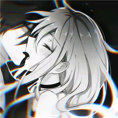 简洁二次元情侣微信头像