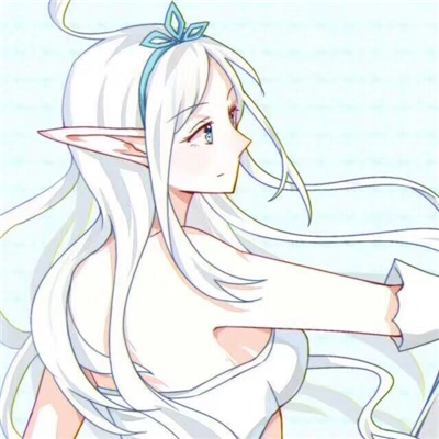 简洁二次元情侣微信头像