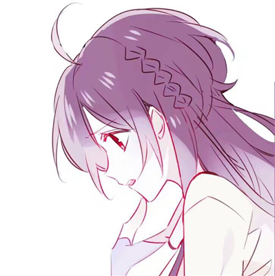 简洁二次元情侣微信头像