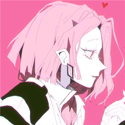 简洁二次元情侣微信头像