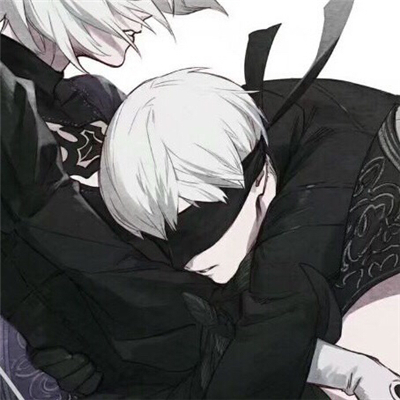 简洁二次元情侣微信头像