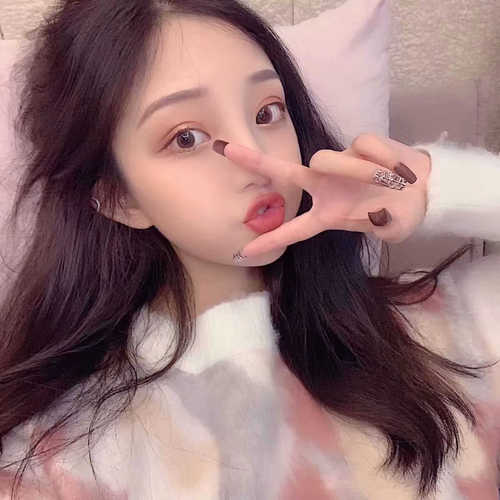 微信小清新唯美粉嫩气质女生头像