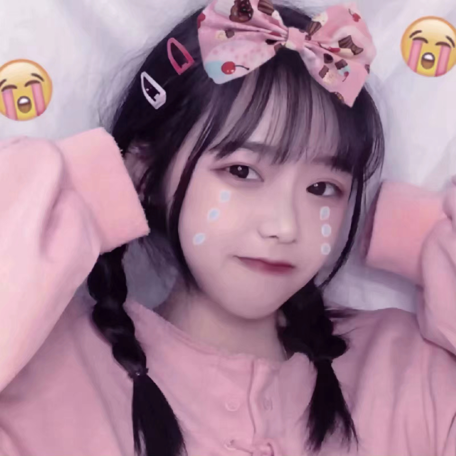 微信小清新唯美粉嫩气质女生头像