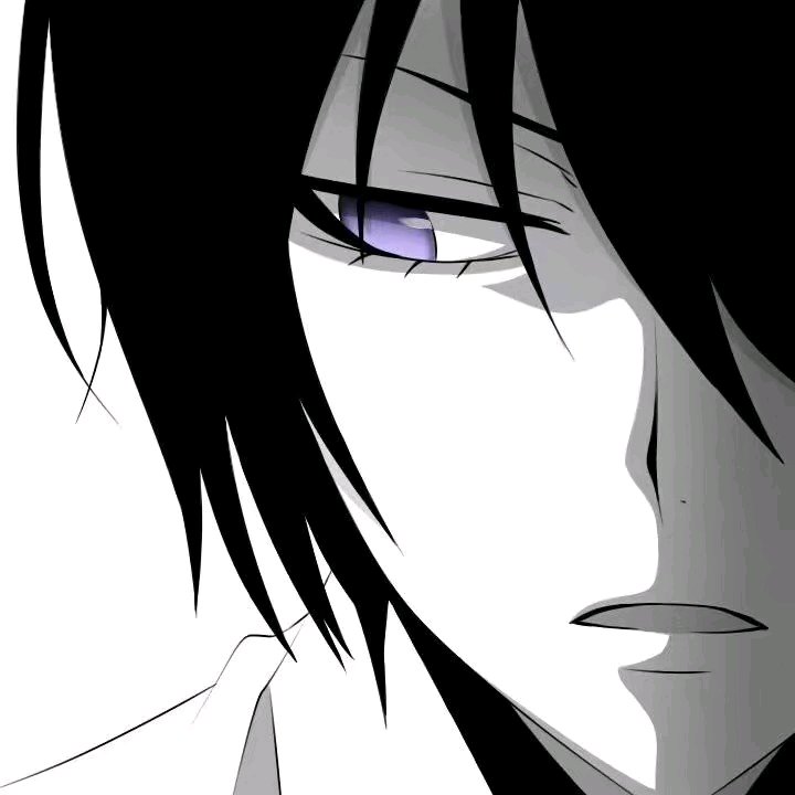 微信非主流黑白男生漫头