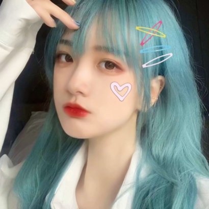 2019微信最新帅气唯美异发色女生头像下载