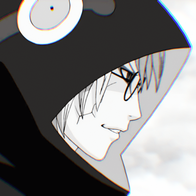 微信非主流黑白男生漫头