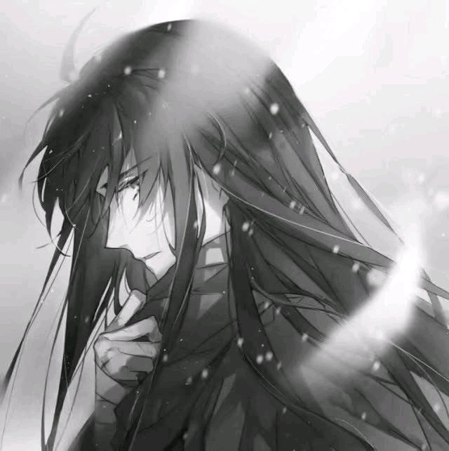 微信非主流黑白男生漫头