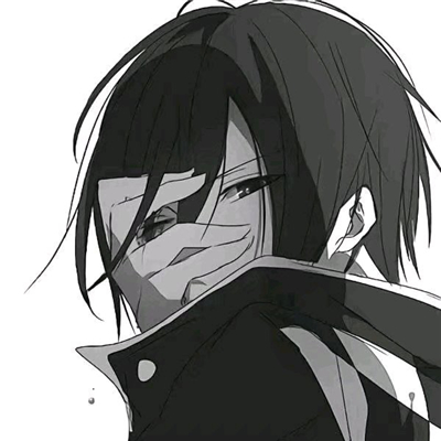 微信非主流黑白男生漫头