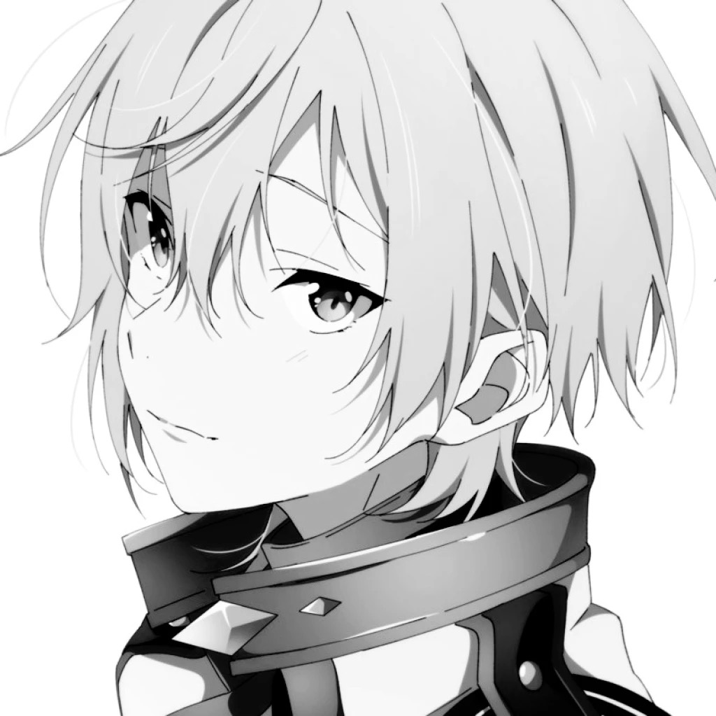 微信非主流黑白男生漫头