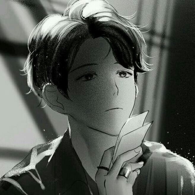 微信非主流黑白男生漫头