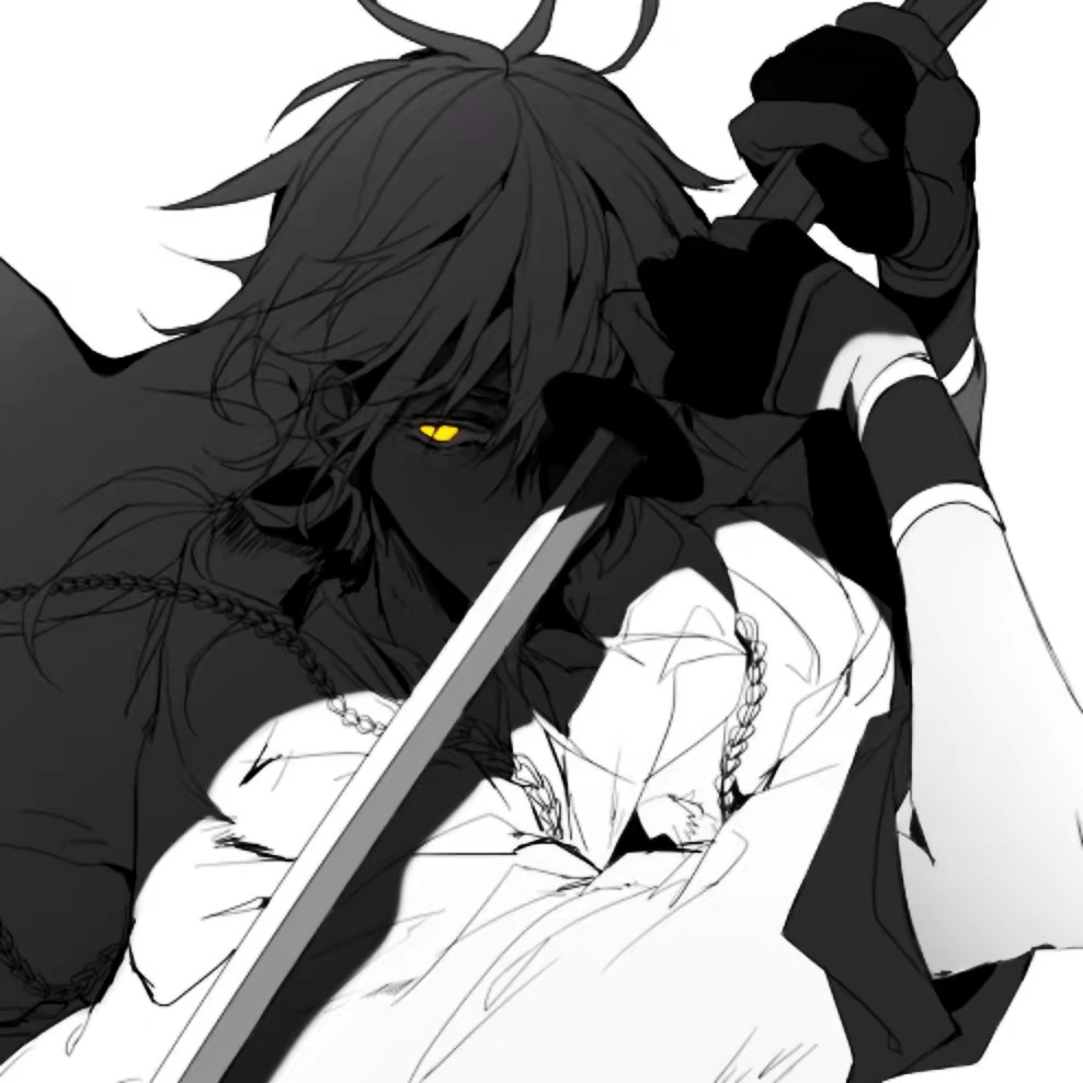 微信非主流黑白男生漫头