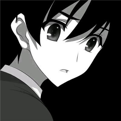 微信非主流黑白男生漫头