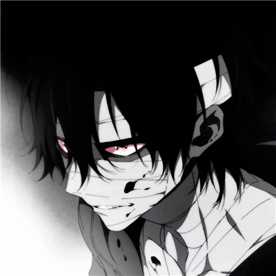 微信暗黑阳光二次元男头