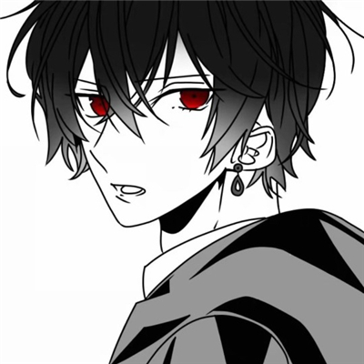 微信非主流黑白男生漫头