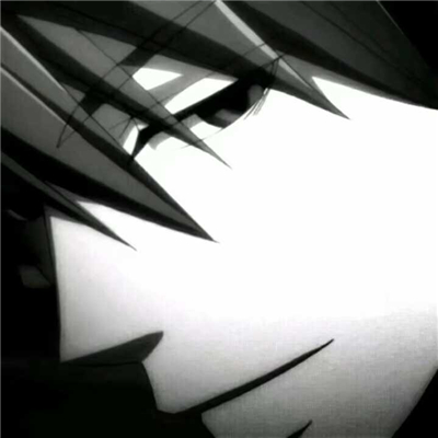 微信非主流黑白男生漫头