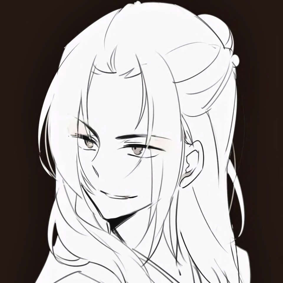 微信非主流黑白男生漫头