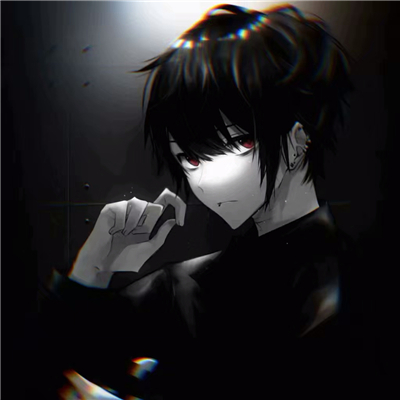 微信暗黑阳光二次元男头