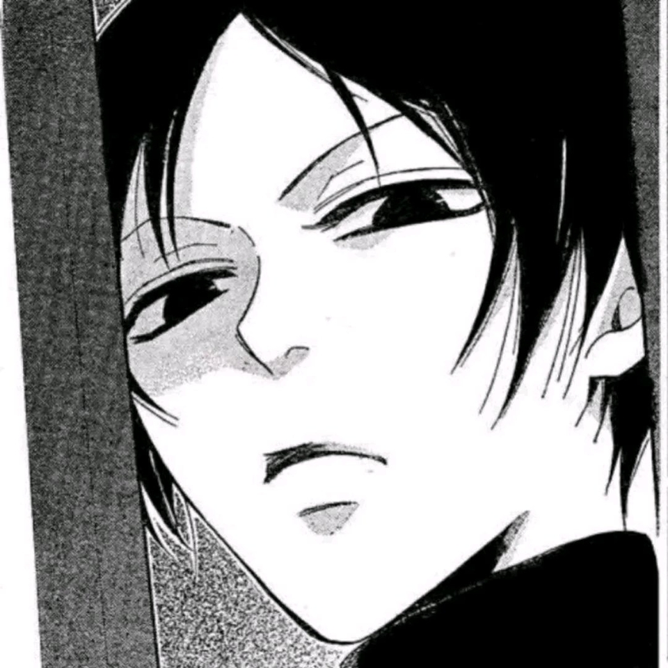 微信非主流黑白男生漫头