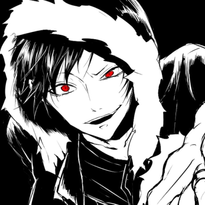 微信非主流黑白男生漫头