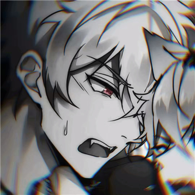 微信暗黑阳光二次元男头