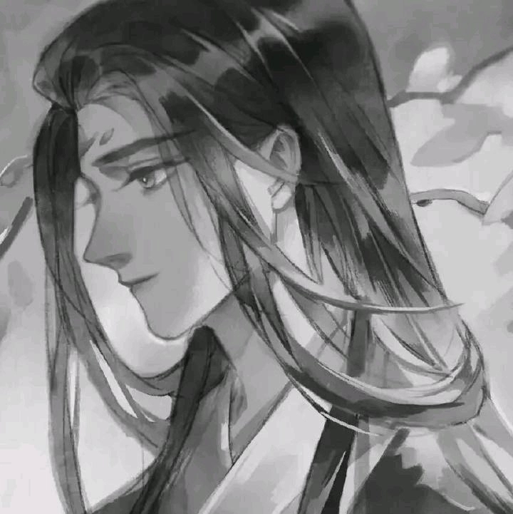 微信非主流黑白男生漫头