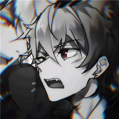 微信暗黑阳光二次元男头