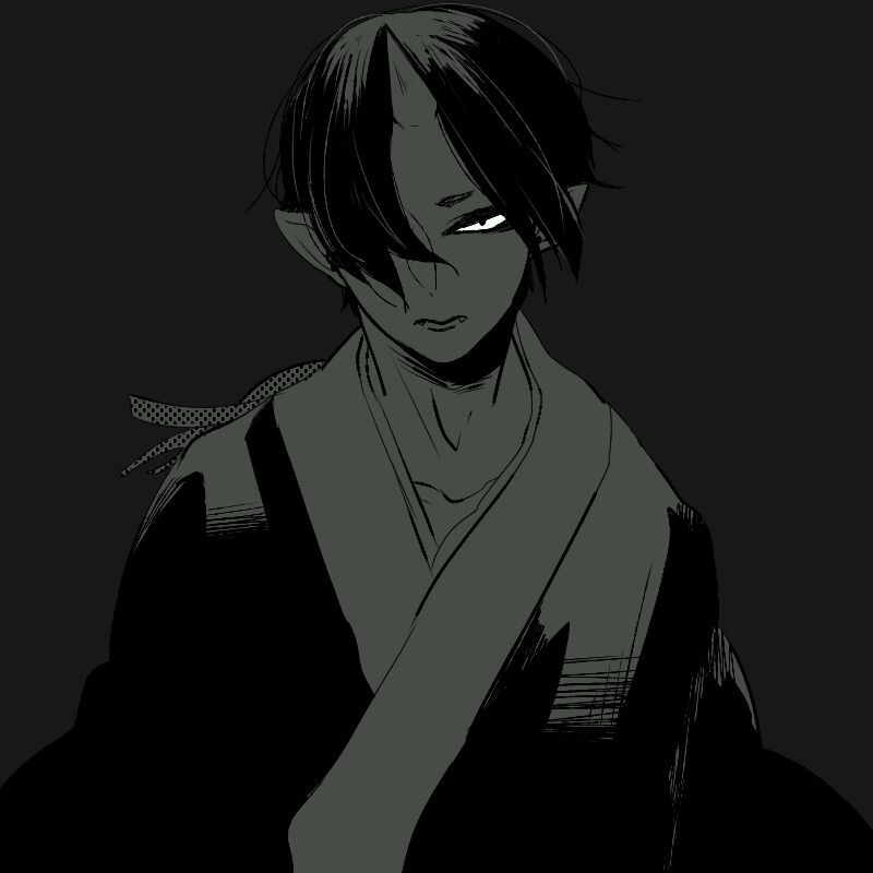 微信非主流黑白男生漫头