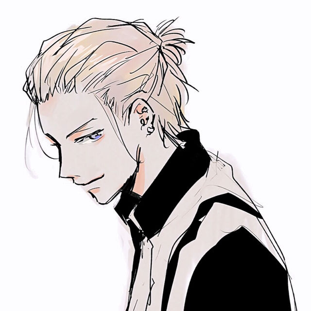 微信非主流黑白男生漫头